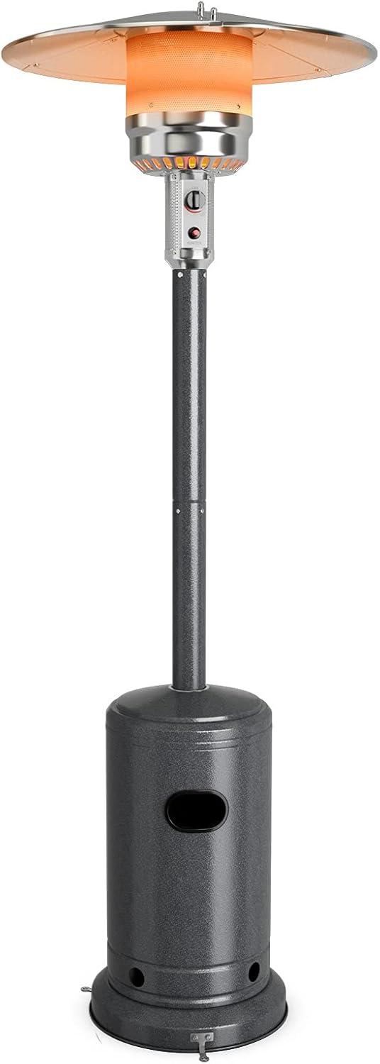 ARLIME Patio Heater Outdoor, 48000 BTU Gas Patio Heater with Trip-over Protection & CSA Certified