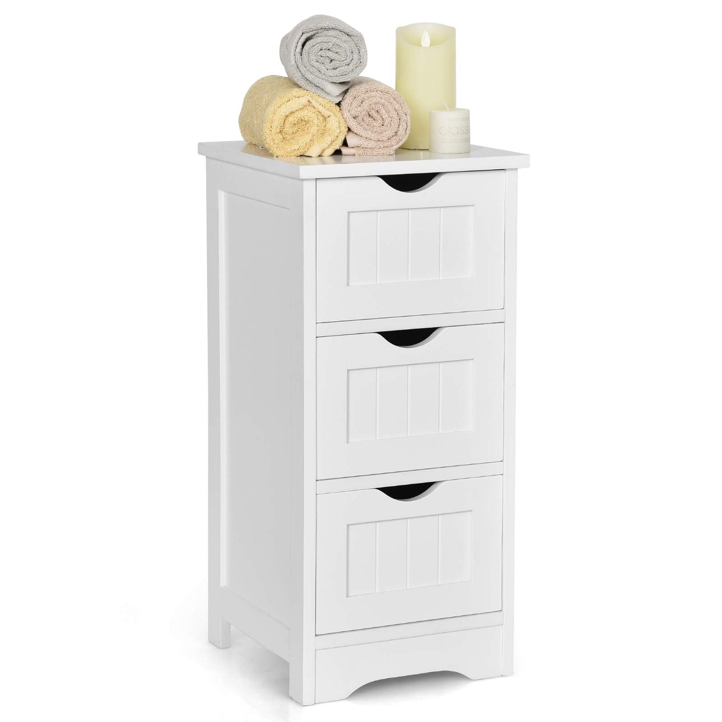 Bathroom Storage Cabinet Space-Saving Tower Storage Cabinet