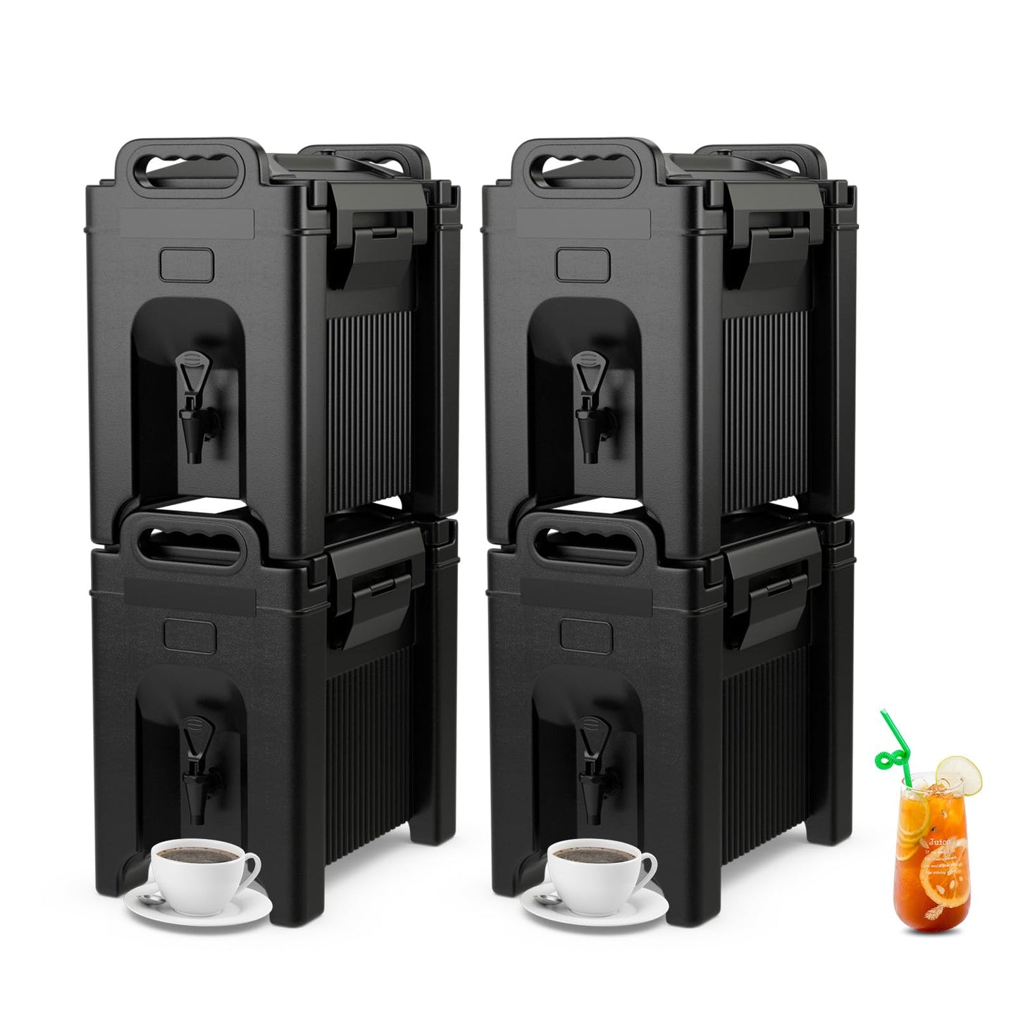 ARLIME 2.5 Gallon Insulated Beverage Dispenser with Handles, Food-Grade Hot and Cold Beverage Server