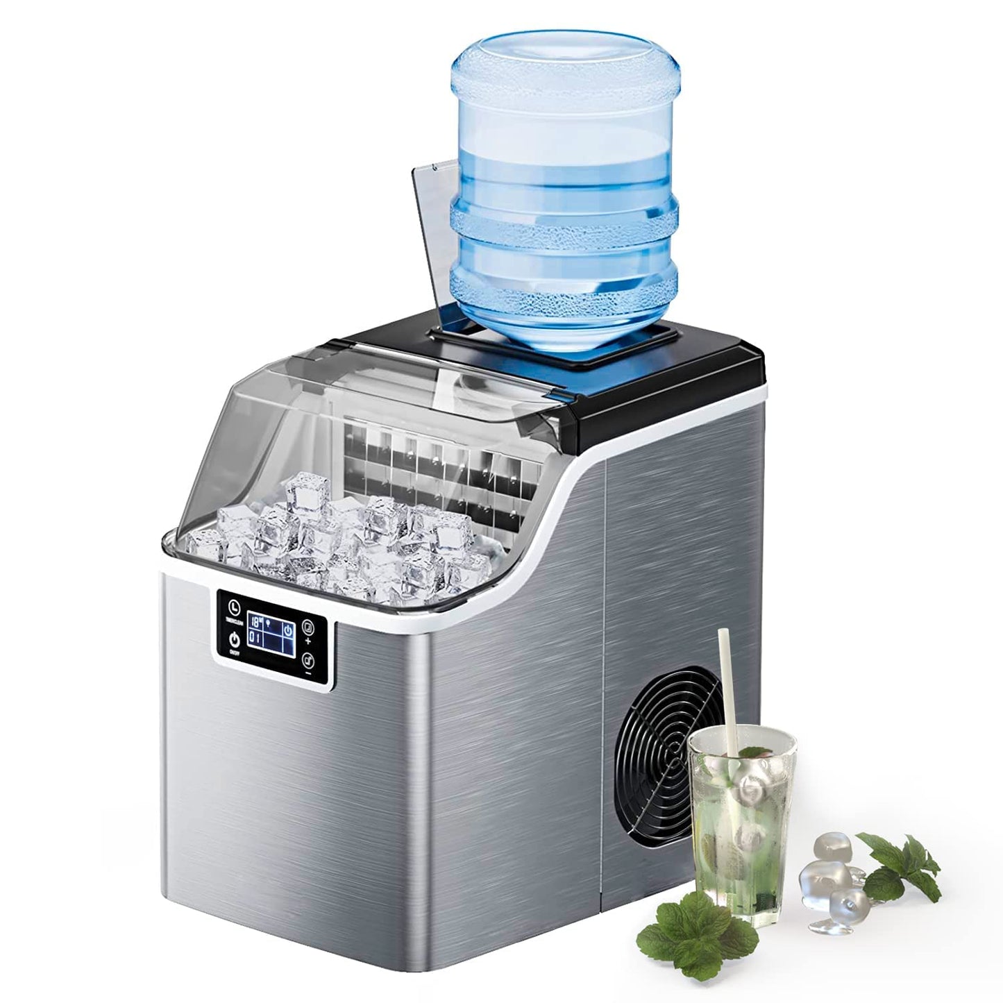 ARLIME Portable Countertop Ice Maker Machine, 45 Lbs/24H, 24 Pcs/13 Mins