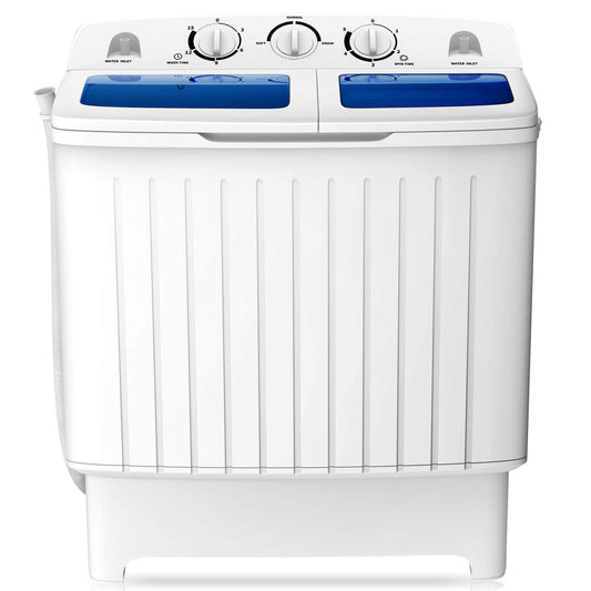 20 lbs Compact Twin Tub Washing Machine for Home Use