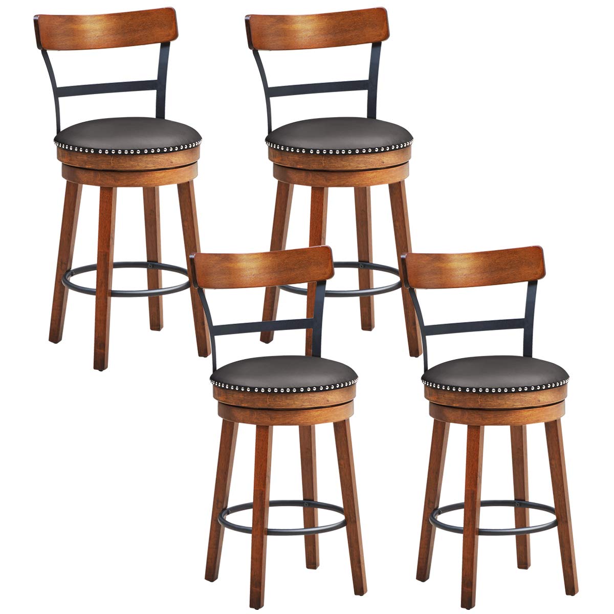 Bar Stools 360-Degree Swivel Stools(25")