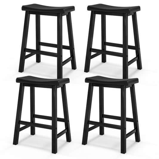 Saddle Stools Set of 2/4 24-inch Counter Height Barstools