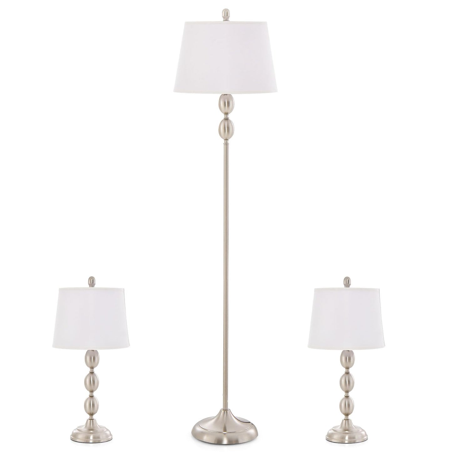 ARLIME 3 Piece Lamp Set, Modern Floor Lamp & 2 Table Lamps