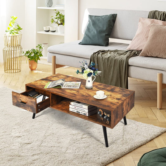 Mid Century Coffee Table Modern Accent Cocktail Sofa Table