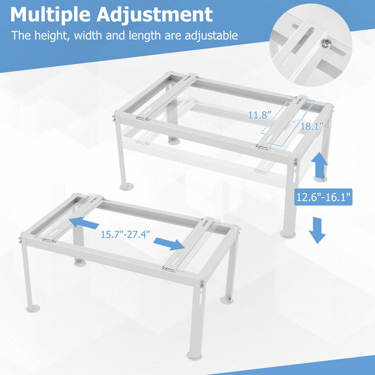 ARLIME Mini Split Stand, Outdoor AC Unit Bracket with Adjustable Height