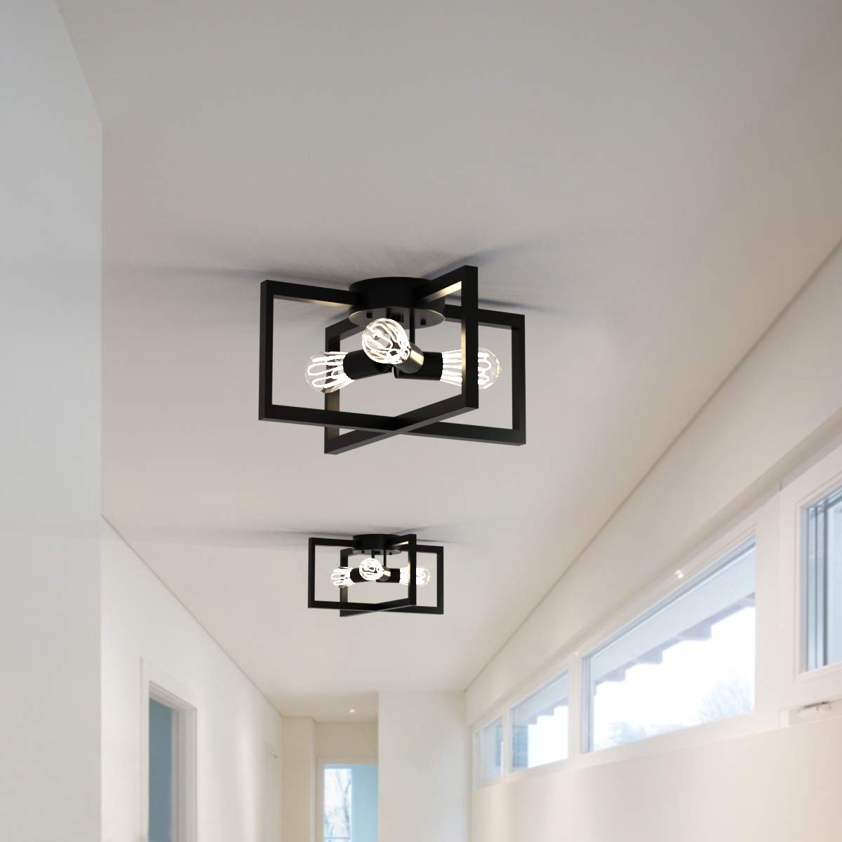 ARLIME 3-Light Flush Mount Ceiling Lamp