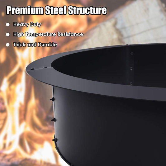ARLIME Fire Pit Ring 36 Inch Outer, 30 Inch Inner Diameter