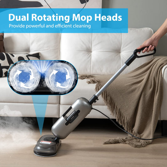 Multipurpose Steam Cleaner 180° Dual Rotating Handheld Steam Mop