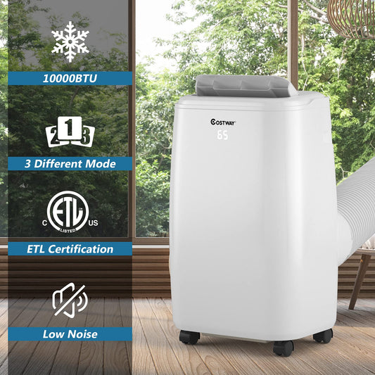 1,0000 BTU Portable Air Conditioner Cooling for Space up to 350 sq. ft with 3 Modes
