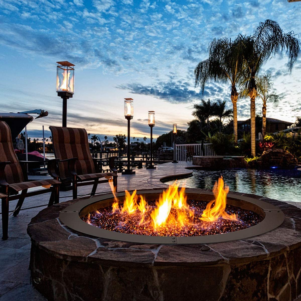 ARLIME Fire Pit Ring 36 Inch Outer, 30 Inch Inner Diameter