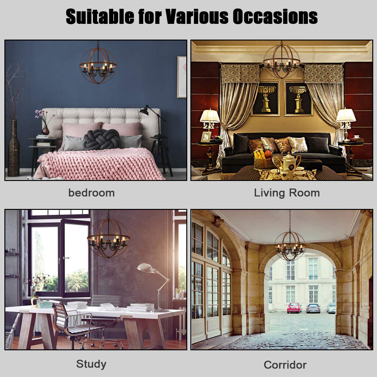 ARLIME Folding Rotatable Chandelier