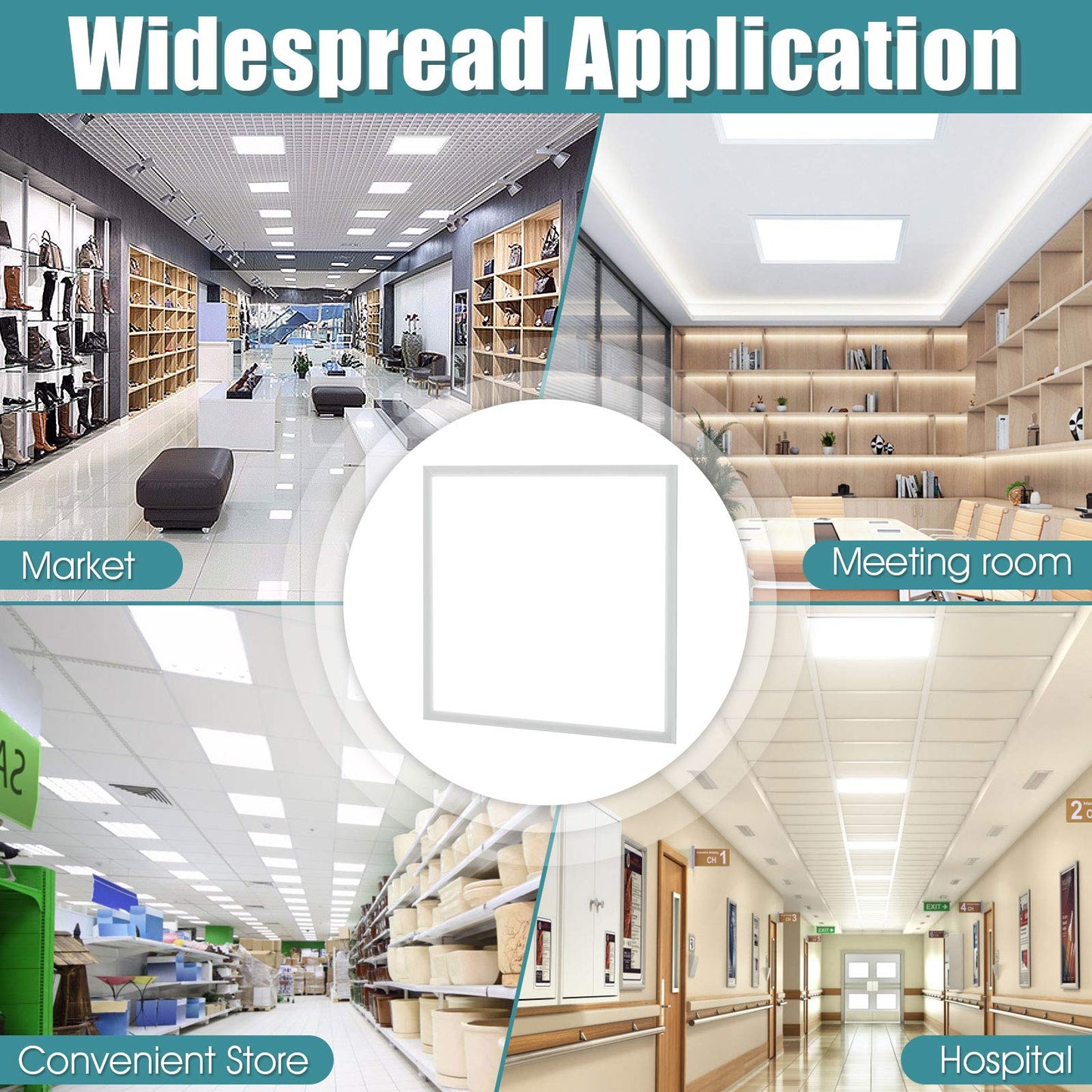 ARLIME 2 x 2FT LED Flat Panel Light, Eye Protection LED Panel Light