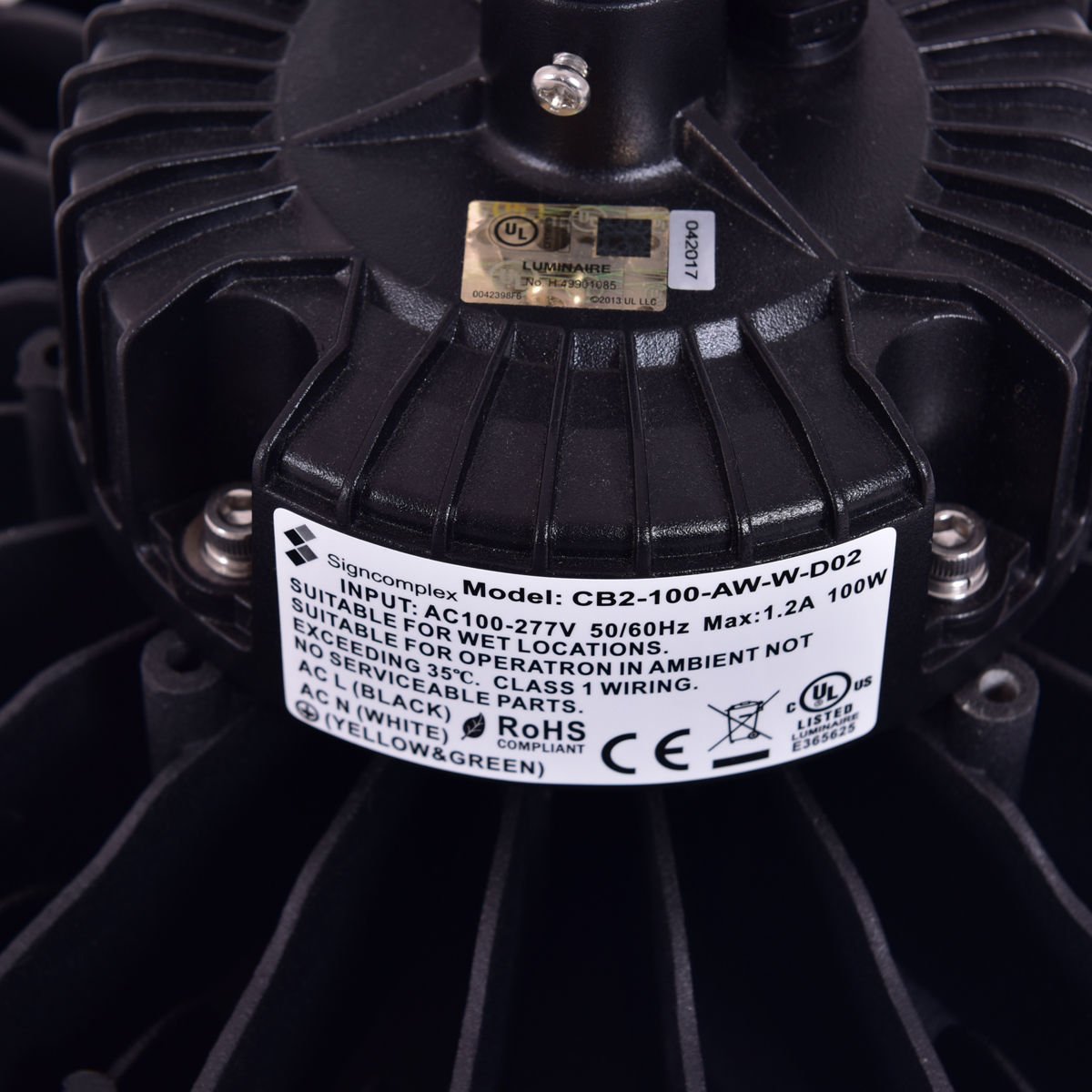 150W LED High Bay Light, 22500LM 5000K Bright Daylight for Warehouse Factory Garage