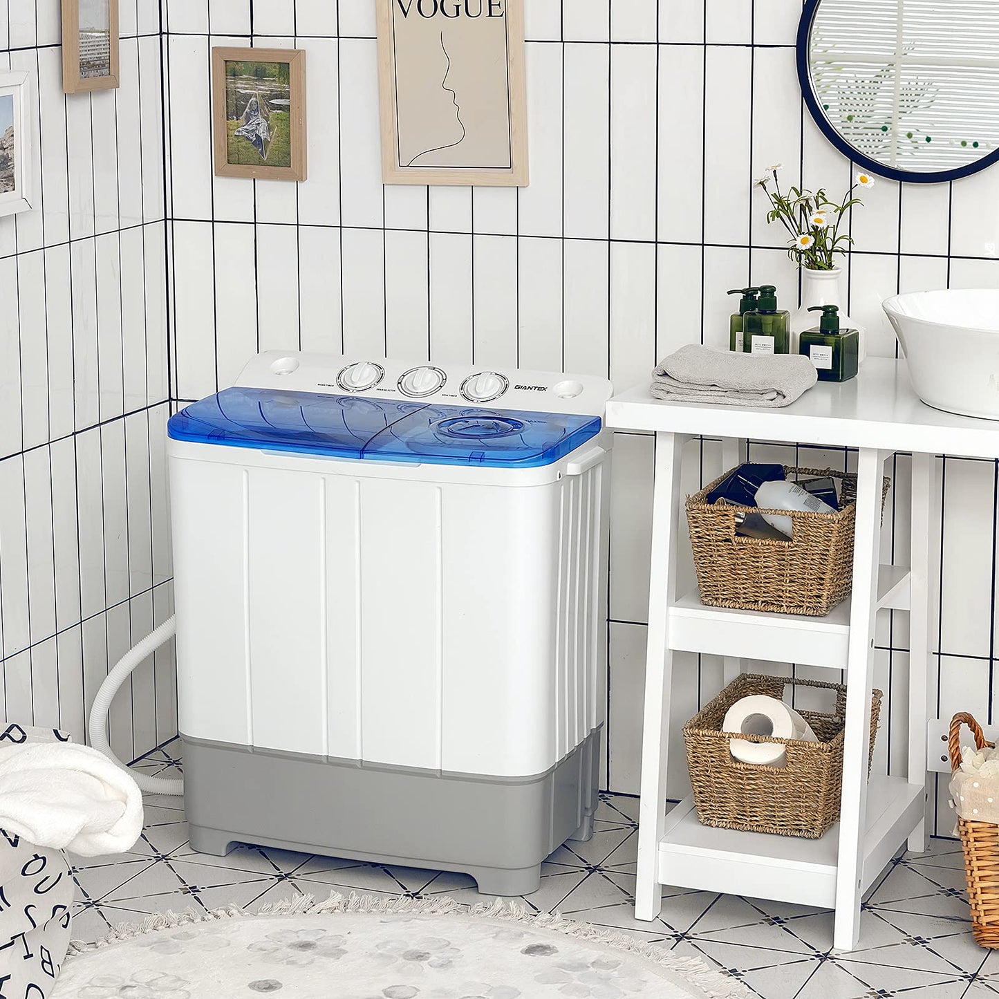 Portable washing machine in a small apartment - Arlime