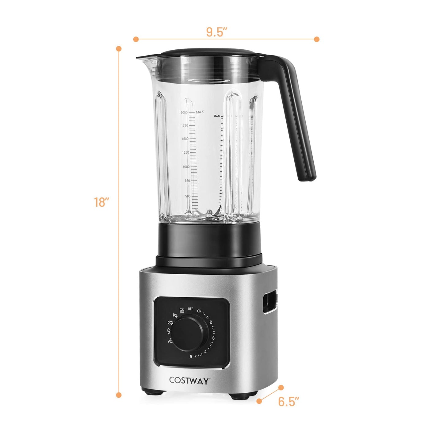 Countertop Blender Powerful Blender with 68 oz Tritan Jar