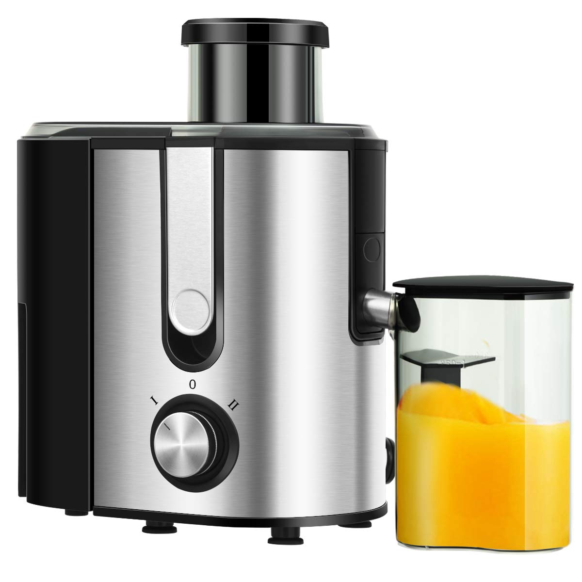 Juicer Machines with 2.5inch Wide Mouth, 400W Masticating Juicer Extractor