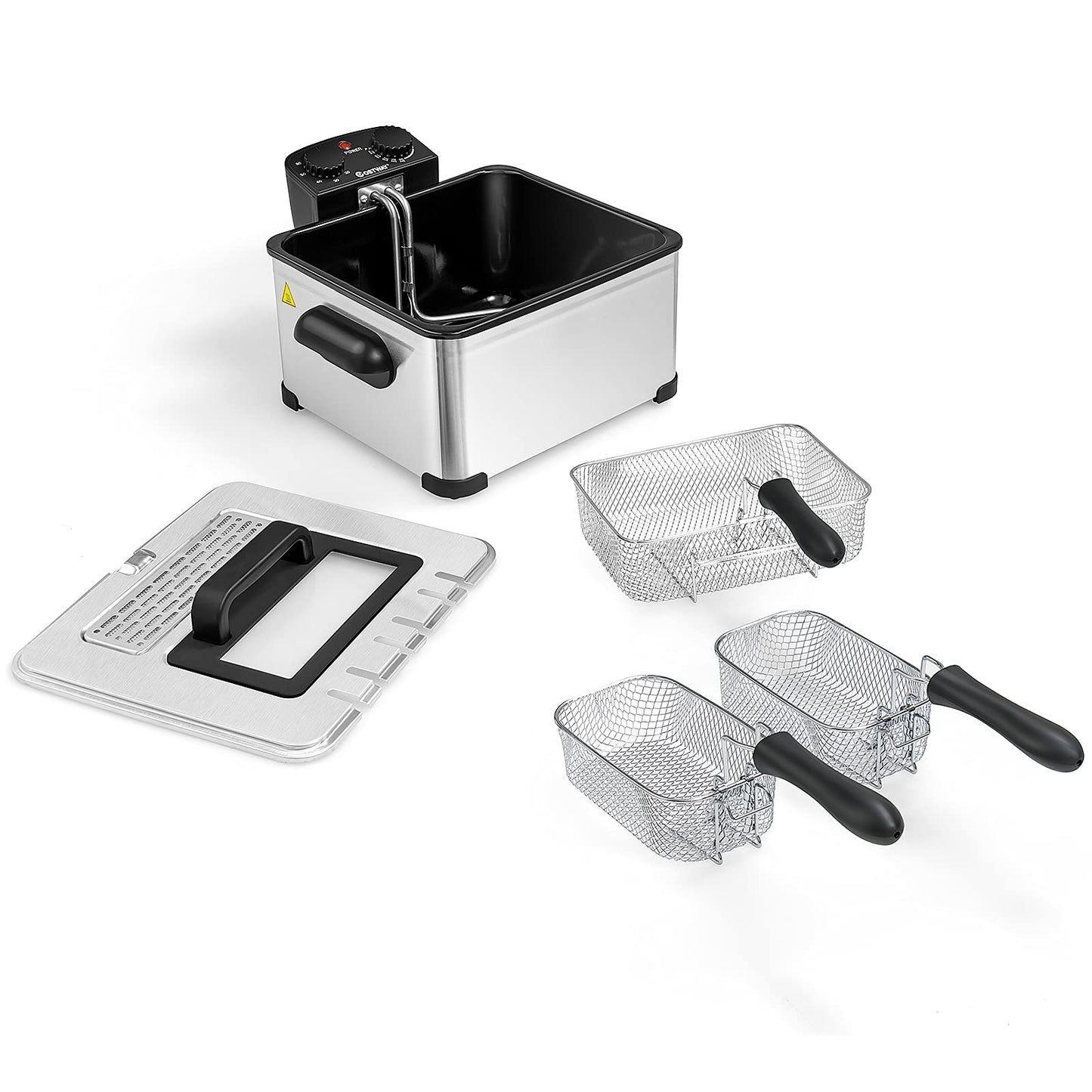 5.3Qt Deep Fryer with Basket - Arlime