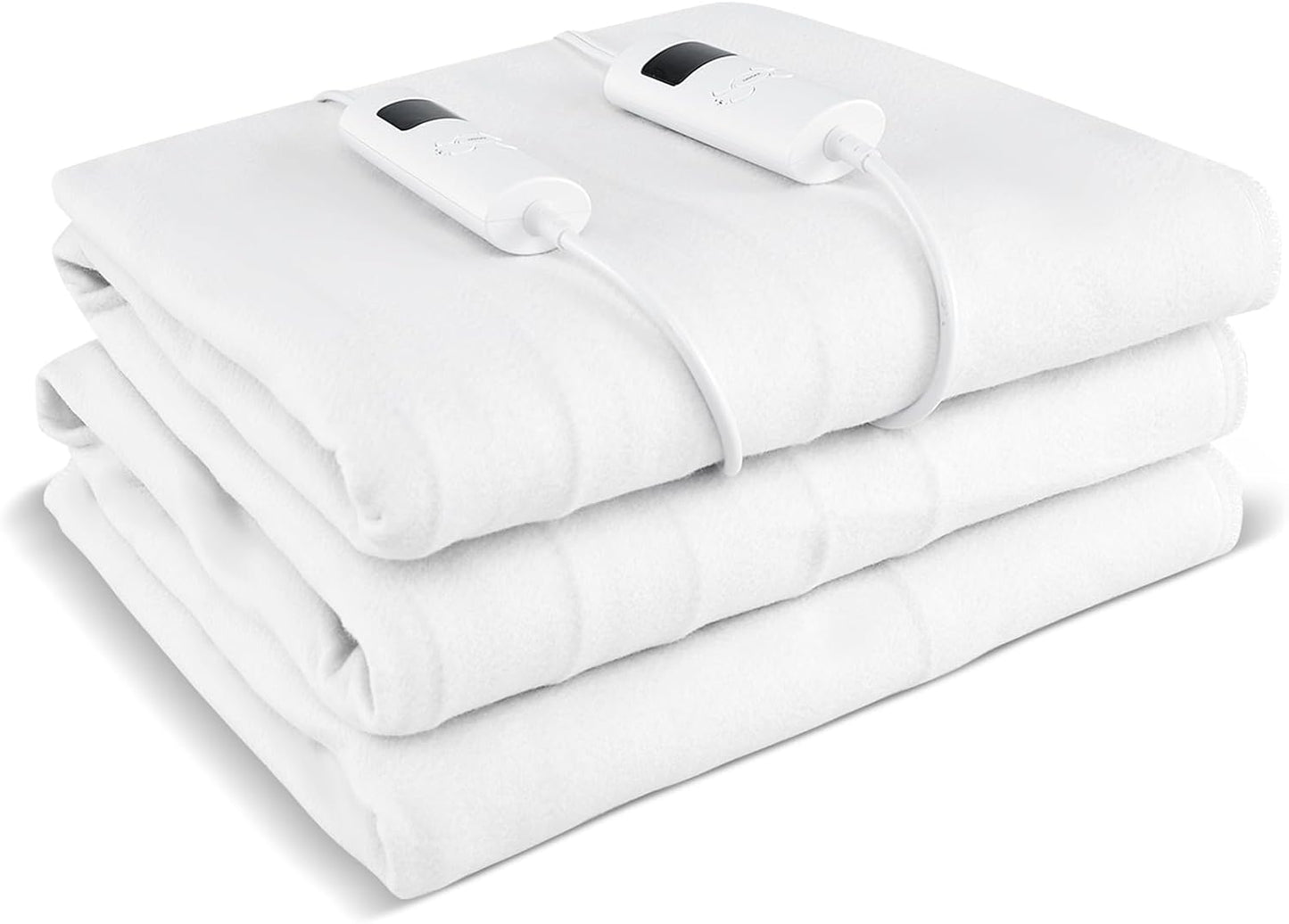 Machine Washable Electric Bed Warmer with Dual Controller 9 Heat Setting and 9-Hour Auto Off and Overheat Protection