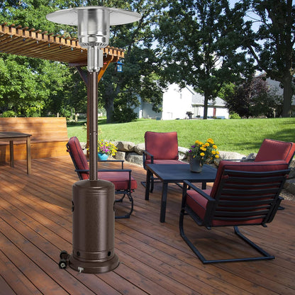 ARLIME Patio Heater Outdoor, 48000 BTU Gas Patio Heater with Trip-over Protection & CSA Certified