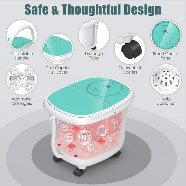 Foot Spa Bath Massager Digital Temperature Control