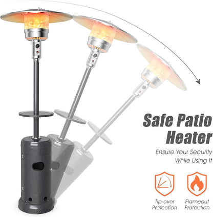 48000 BTU Propane Heater with Drink Shelf Tabletop