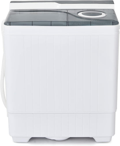 Portable Washing Machine, Twin Tub 26 Lbs Capacity, 18 Lbs Washer and 8 Lbs Spinner