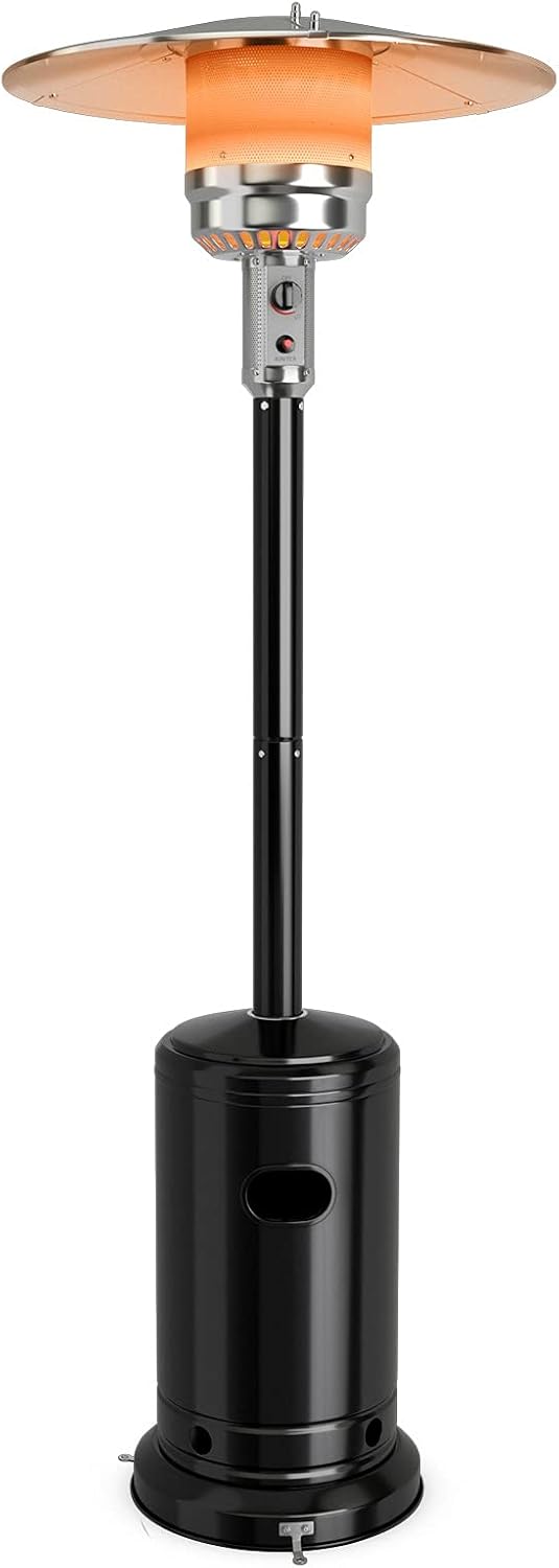 ARLIME Patio Heater Outdoor, 48000 BTU Gas Patio Heater with Trip-over Protection & CSA Certified