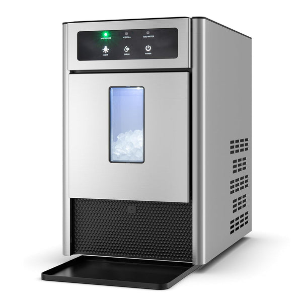ARLIME Ice Maker, Countertop Ice Maker with 2.3L Water Tank, 4FT Water Inlet Pipe, Manual & Auto Water Refill, Ice Maker Machine
