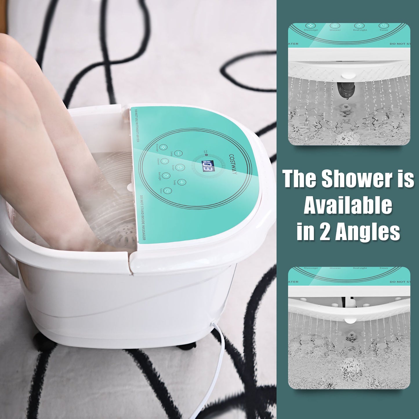 Foot Spa Bath Massager Digital Temperature Control