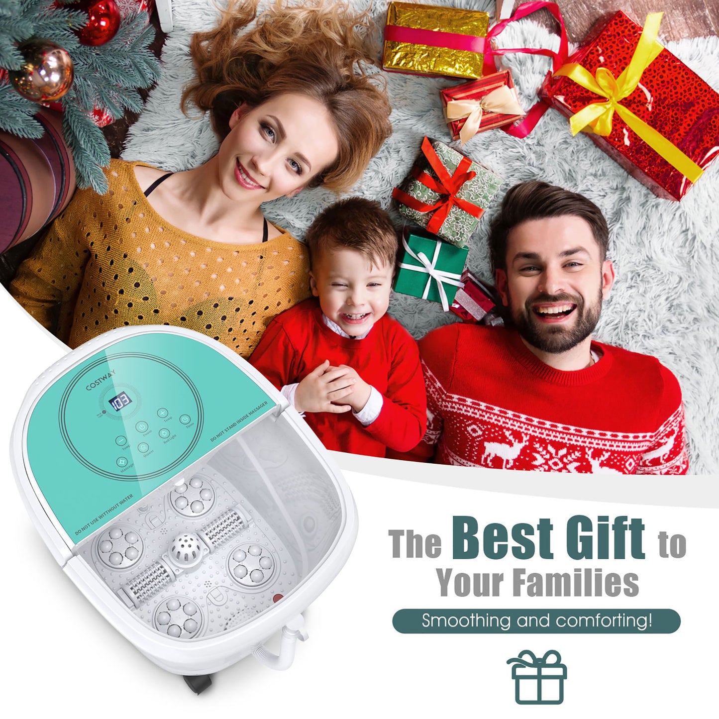 Foot Spa Bath Massager Digital Temperature Control