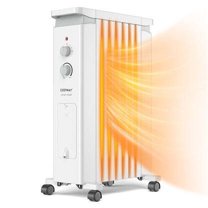 ARLIME Oil Filled Radiator Heater, 1500W Radiator Heater with Thermostat