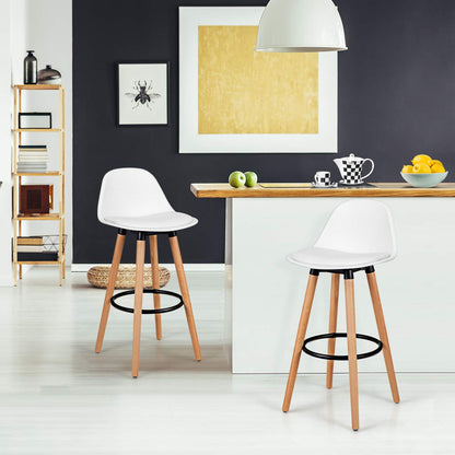 Bar Stools Set of 2/4 Modern Armless Kitchen Stool