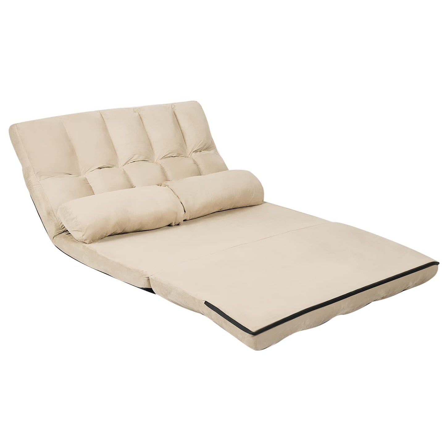 Convertible Floor Sofa Couch with 2 Pillows