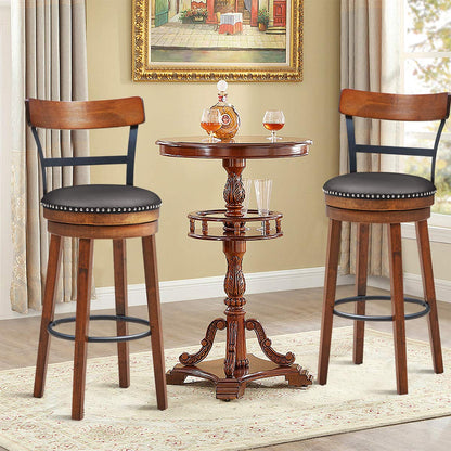 Bar Stools Set of 2 360-Degree Swivel Stools(30.5")