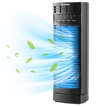 Tower Fan 14 Inches Portable Oscillating Desk Fan with 3 Speeds