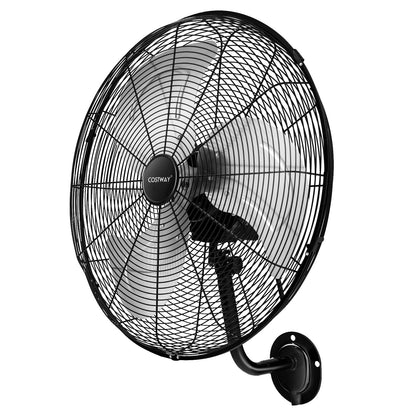 Wall Mount Fan 21 Inches Heavy Duty Metal Wall Fan with 3 Speeds