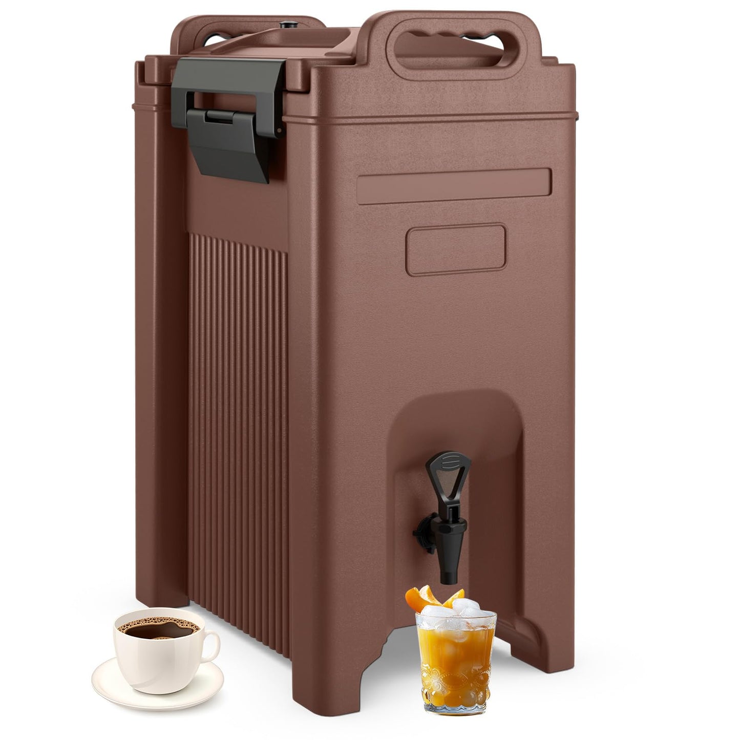 ARLIME Insulated Beverage Dispenser with Handles, 5 Gallon Food-Grade Hot and Cold Beverage Server