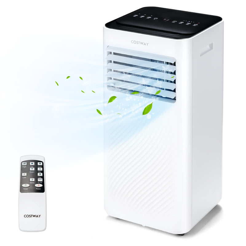 8000 BTU Portable Air Conditioner, 4-in-1 AC Unit with Cool, Fan, Dehumidifier & Sleep Mode for Rooms up to 250 Sq.Ft