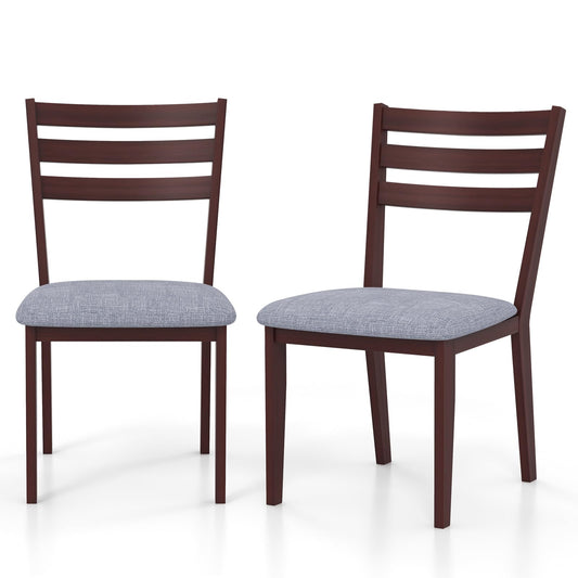 Dining Chairs Set of 2 Upholstered Armless Kitchen Chairs
