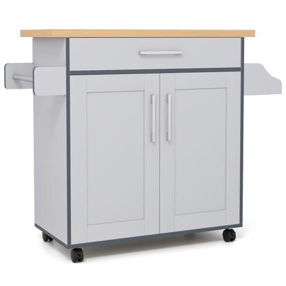Kitchen Island Cart Rolling Storage Trolley Cart