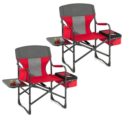 Folding Camping Chair Heavy-Duty Director Chair Supports 400lbs for Adults