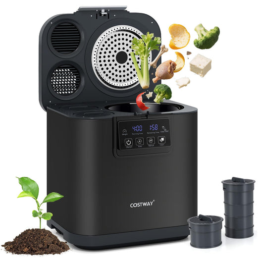 Smart Waste Dispenser Countertop Compost Machine w/Replaceable Filters