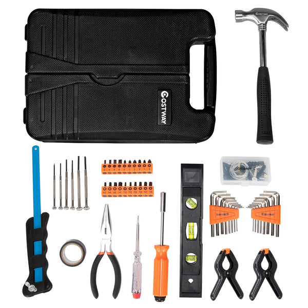 95-Pieces Household Tool Kit General Mechanics Tools with Hammer Plier Screwdriver Set