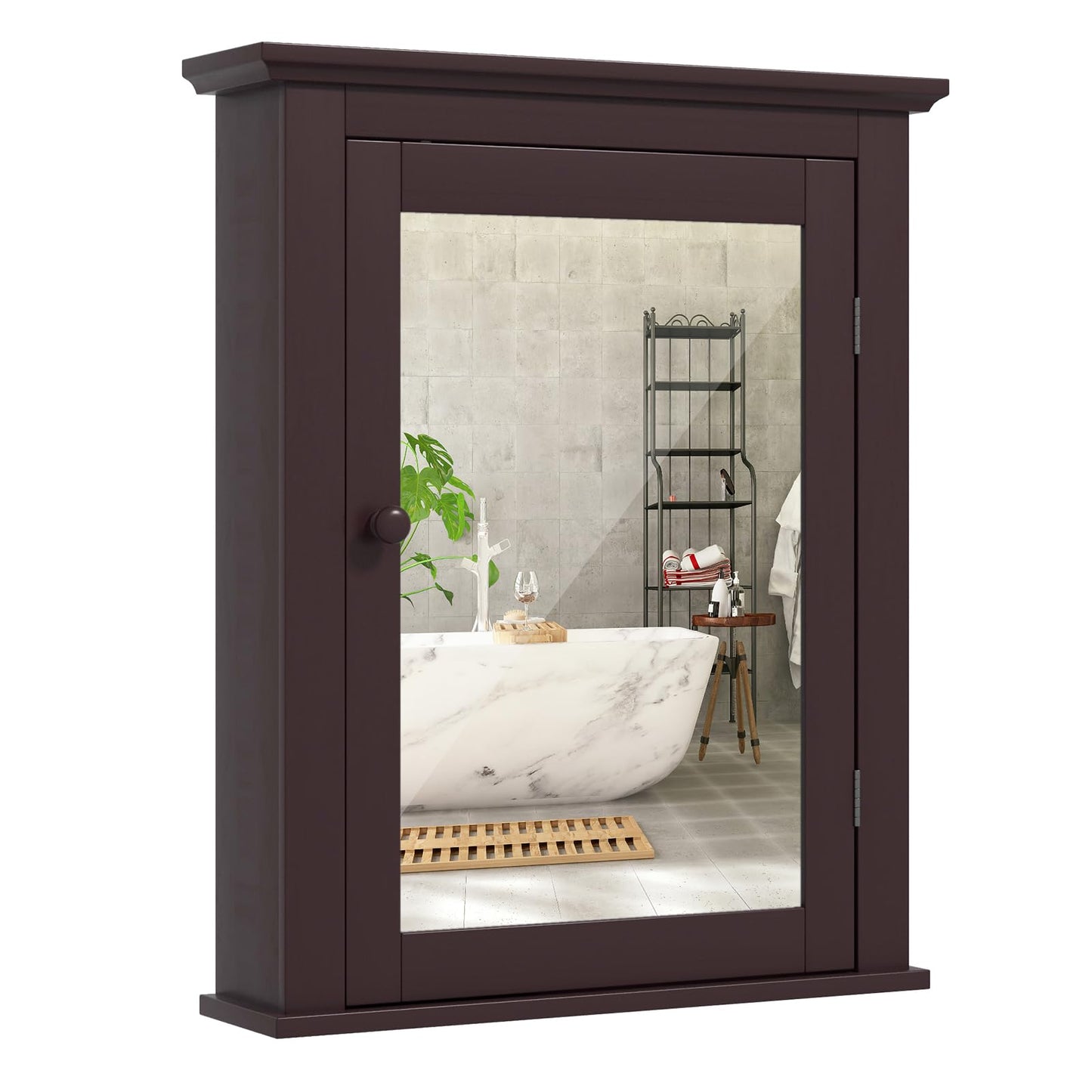 Bathroom Medicine Cabinet with Mirror for Living Room Bedroom Entryway