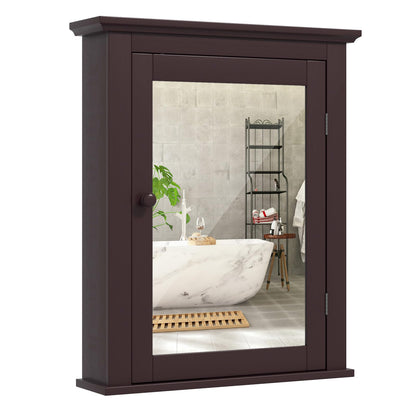 Bathroom Medicine Cabinet with Mirror for Living Room Bedroom Entryway