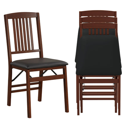 Wooden Kitchen Side Chairs w/Padded Seat for Dining Room