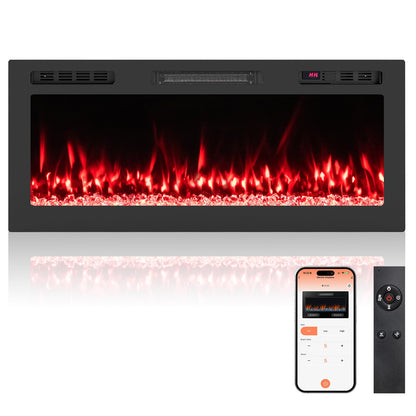 Smart WiFi Electric Fireplace 36/42/50/60 inch Wide