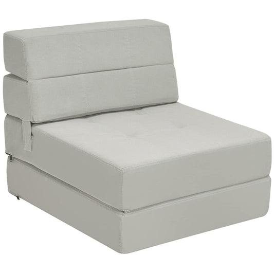 3 in 1 Fold Floor Couch Lounge Sleeper with Thick Cushion for Living Room Bedroom