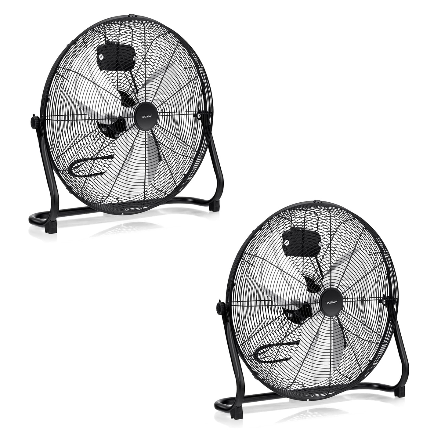 20 inch High Velocity Floor Fan with 145°Rotation for Home